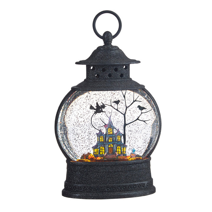 RAZ - 10" HAUNTED HOUSE LIGHTED WATER LANTERN