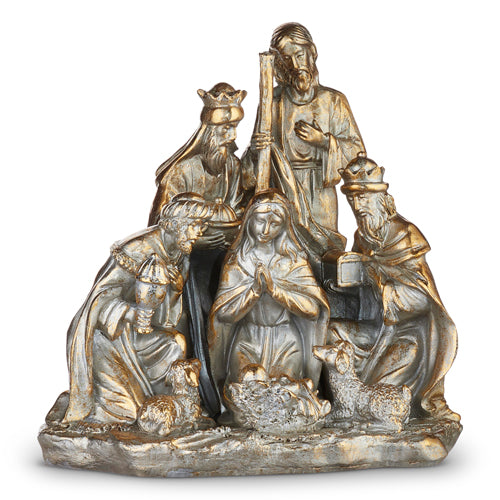 RAZ - "DC" 13.75" GILDED NATIVITY