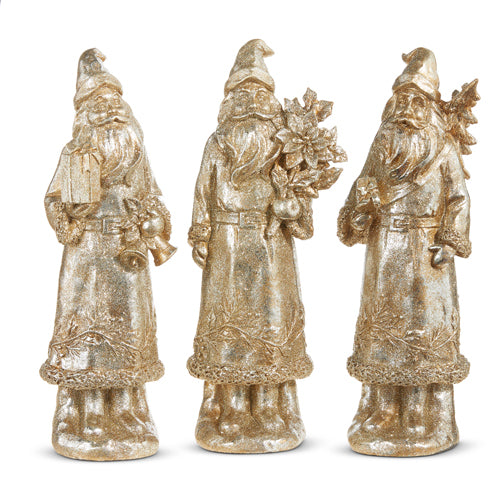 RAZ - 12.5" PEWTER SANTA (3 Styles)