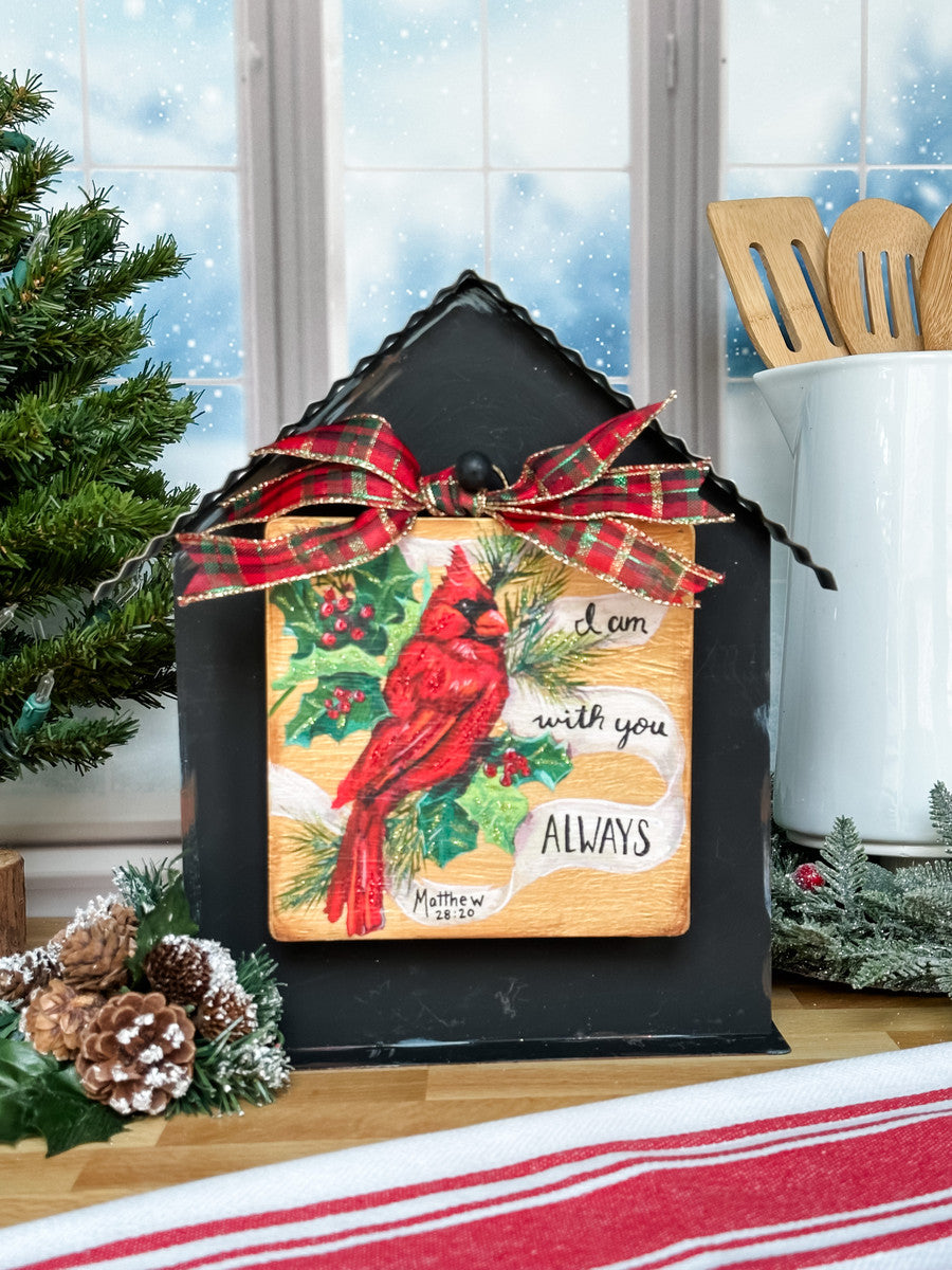 The Round Top Collection - Mini Cardinal Matthew 28:30 Print