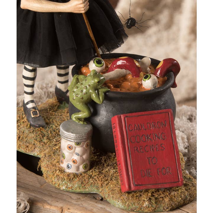 Bethany Lowe - Cauldron Cooking Witch