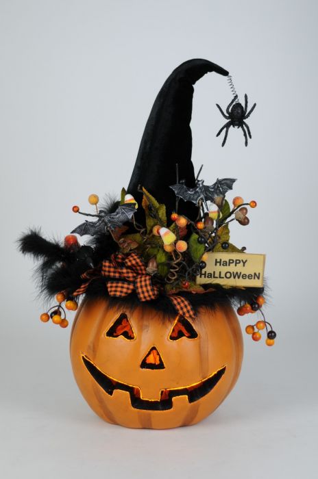 Karen Didion - Lighted Fiber Optic Pumpkin