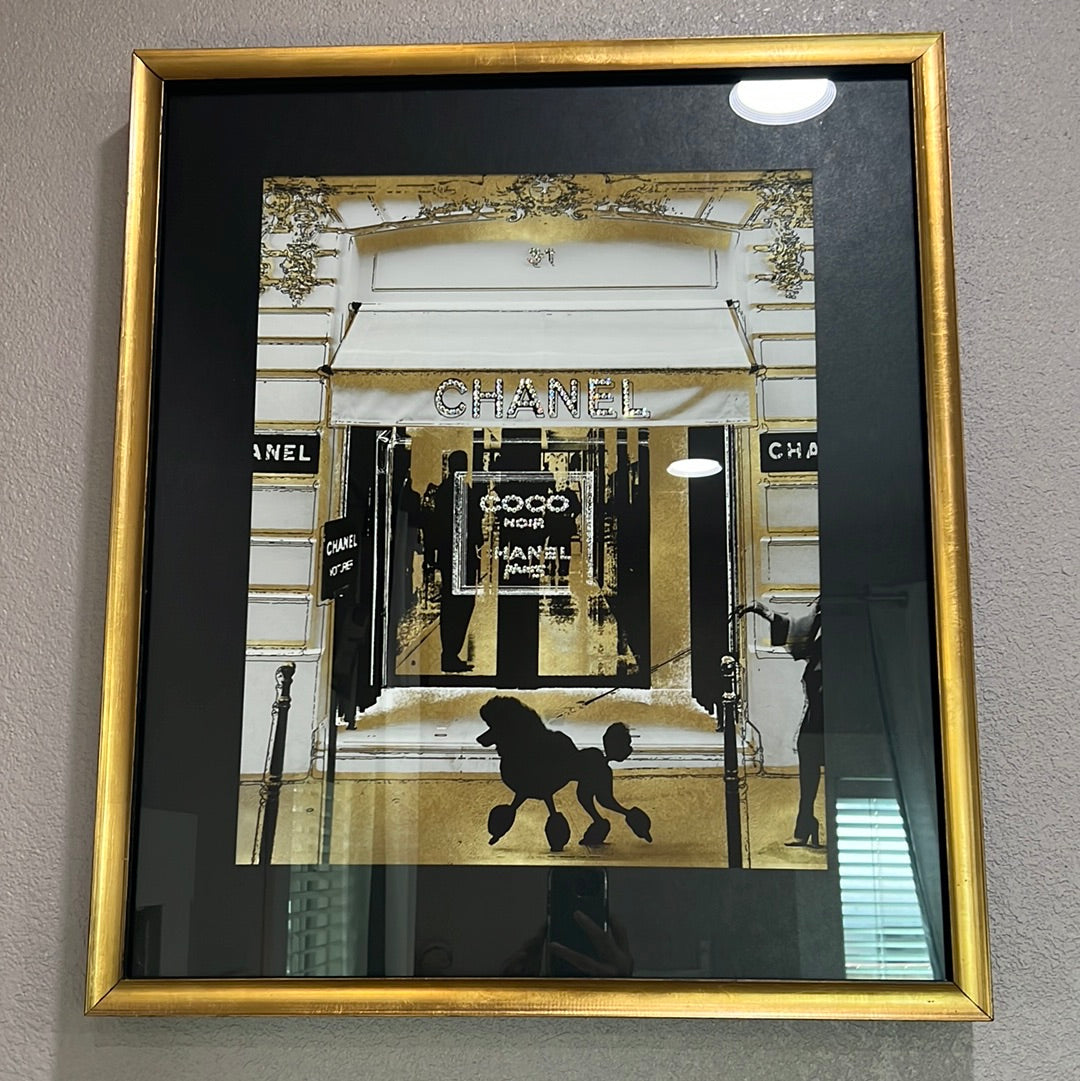 Visser - CHANEL STORE FRONT W/CRYSTALS 22X26 PICTURE