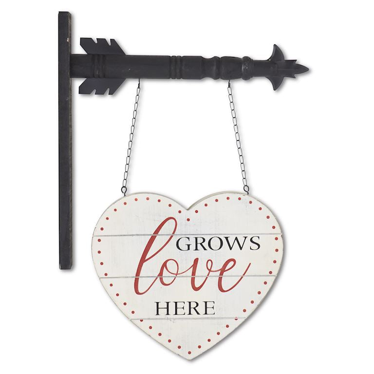 White Heart Planter Arrow Add-On (Arrow Not Included)
