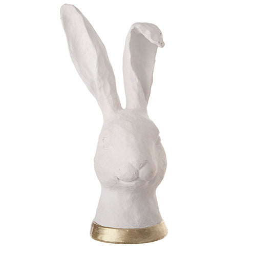 RAZ - 10.75" GOLD TRIM RABBIT BUST