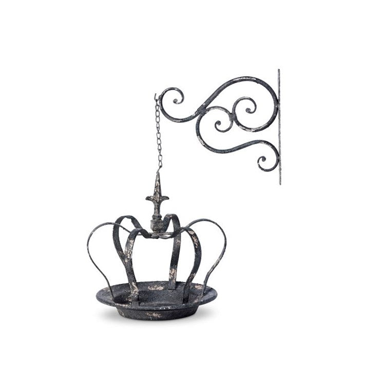 Park Hill - Hanging Crown Bird Feeder with Metal Wall Bracket