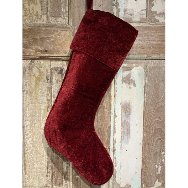 D. Stevens - Burgundy Velvet Stocking