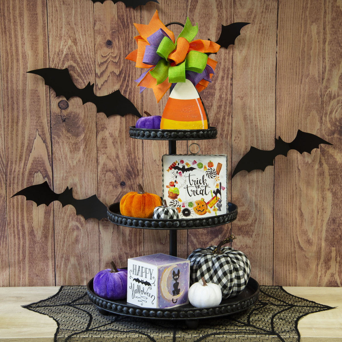 The Round Top Collection - Mini Trick or Treat Wreath Print