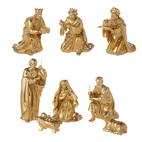 RAZ - 10" GOLD NATIVITY