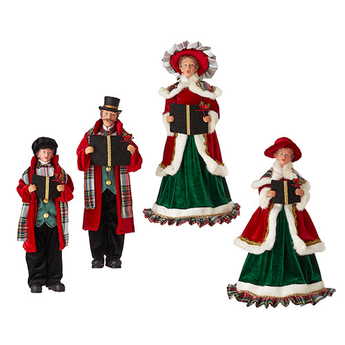 RAZ - 17.75" CAROLERS Set of 4