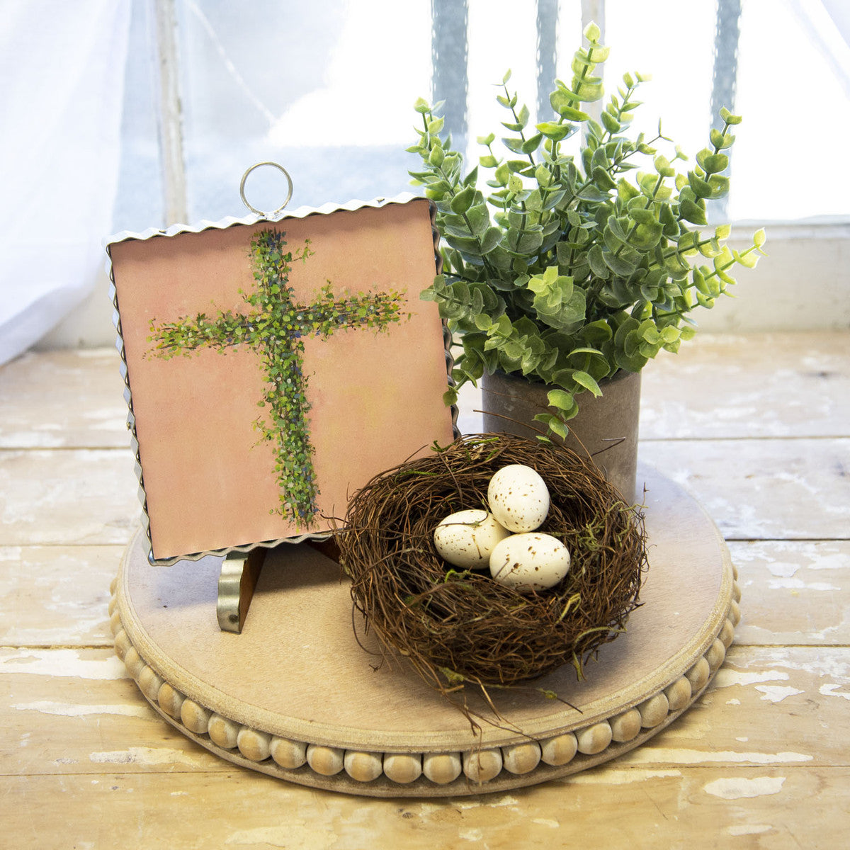 The Round Top Collection - Mini Vine Cross Print