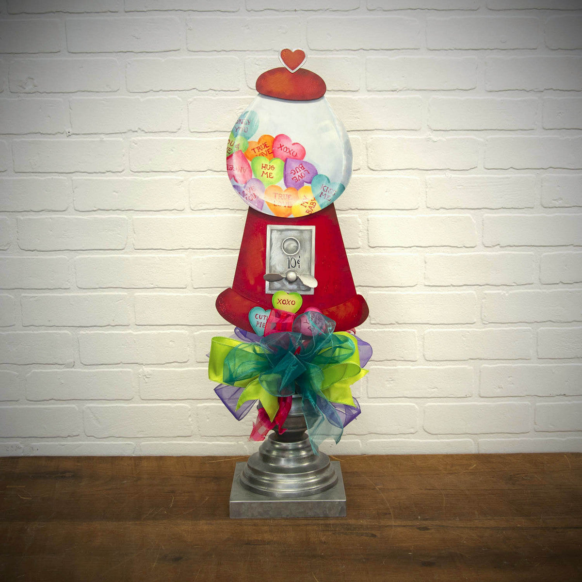 The Round Top Collection - Short Galvanized Metal Display Stand