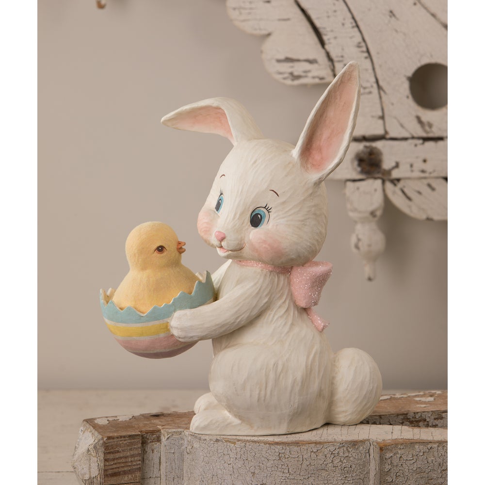 Bethany Lowe - Easter Egg Surprise Bunny Large Paper Mache