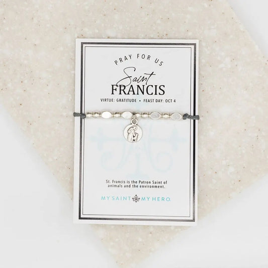 My Saint My Hero - The Little Saints - Saint Francis Bracelet (Silver)