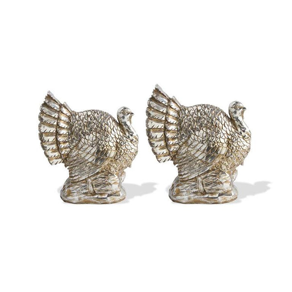 Silver Plated 2 Sided Turkeys (two styles to choose from)