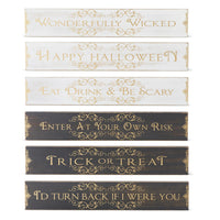 Assorted Wooden Message Tabletop Signs w/Gold