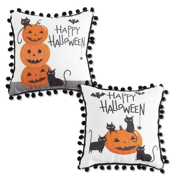 10 Inch HAPPY HALLOWEEN Pillows (two styles to choose from)