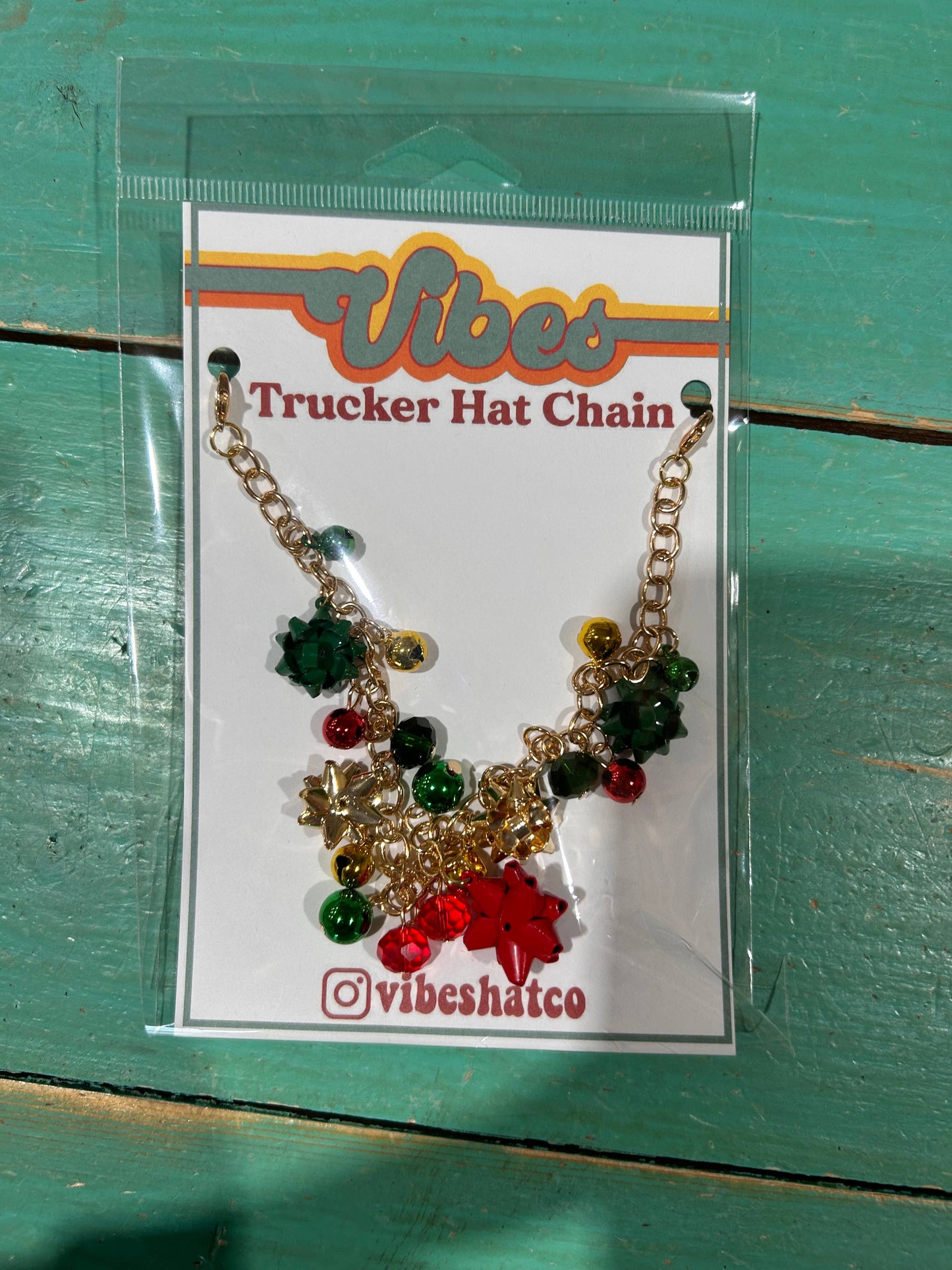 Christmas Bow Trucker Chain