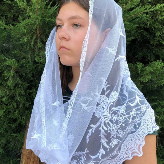 St. Veronica Infinity Veil - White