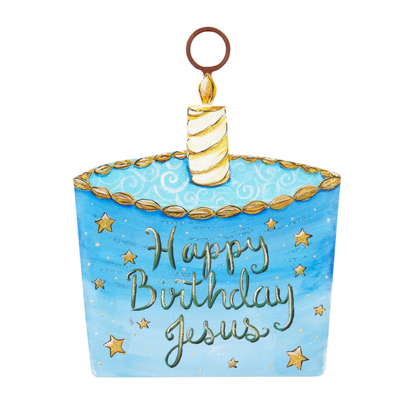 The Round Top Collection - Mini Birthday Cake for Jesus Charm