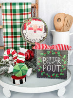 The Round Top Collection - Mini "Better Not Pout" Wreath Print