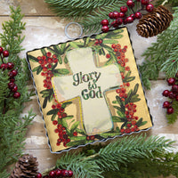 The Round Top Collection - Mini "Glory to God" Cross Print