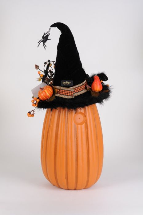 Karen Didion - Lighted Tall Fiber Optic Pumpkin