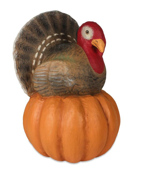 Bethany Lowe - Turkey on Pumpkin (Large)