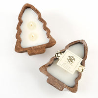 LUX - WHITE CHRISTMAS CANDLE-TREE BOWL-SMALL