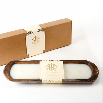 LUX - 5 WICK WHITE CHRISTMAS DOUGH BOWL CANDLE