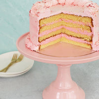 Joyeux Company - Melamine Cake Stand- Peony Pink