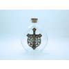 Crucifix On Cross Holy Water Bottle - Round