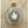Guadian Angel With Crystals Holy Water Bottle - Blue Round