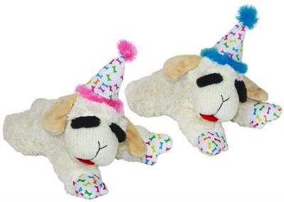 Lamb Chop w/ Birthday Hat - Blue 10.5"