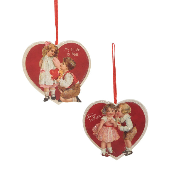 Bethany Lowe - Valentine Children Dummy Board Ornament (Two Styles to Choose From)