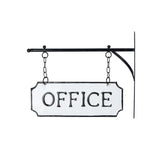 Park Hill - Metal Office Sign with Hanging Display Bar