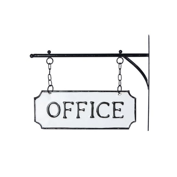 Park Hill - Metal Office Sign with Hanging Display Bar