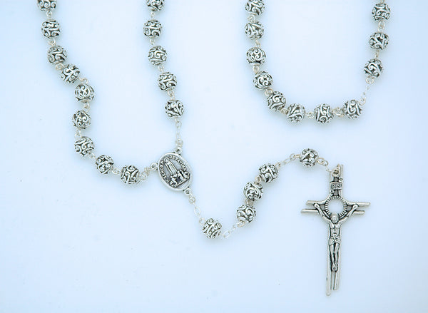Metal Filigree Rosary from Fatima