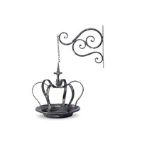 Park Hill - Hanging Crown Bird Feeder with Metal Wall Bracket