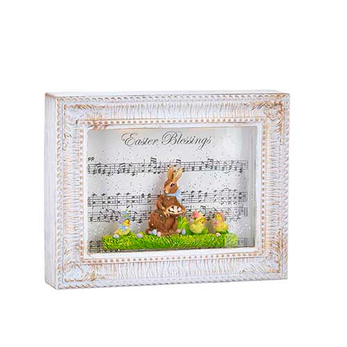 RAZ -10" EASTER BLESSINGS LIGHTED WATER PICTURE FRAME
