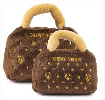 Classic Brown Chewy Vuiton Plush Toy - Large