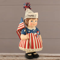 Bethany Lowe -  Betsy Large Paper Mache Patriotic Figurine