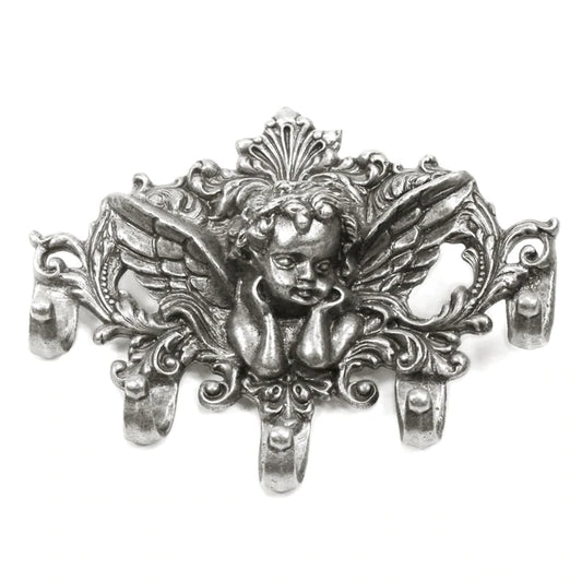 Cherub Display Necklace Holder - Silver