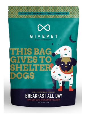 GivePet Dog Treats Breakfast All Day 12 oz. bag