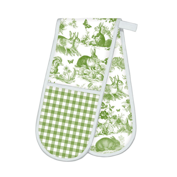 Michel Design Works - Bunny Toile Double Oven Glove