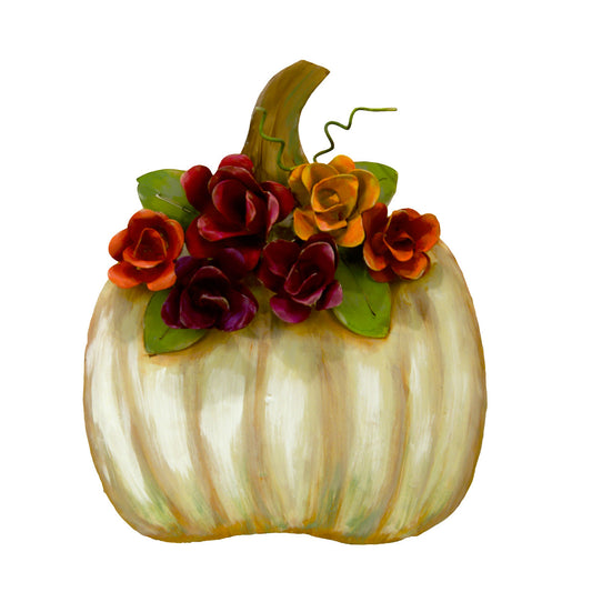 The Round Top Collection - Cream Pumpkin with Roses