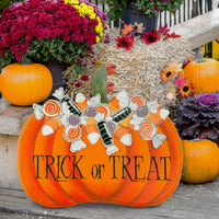 The Round Top Collection - Trick or Treat Candy Pumpkin