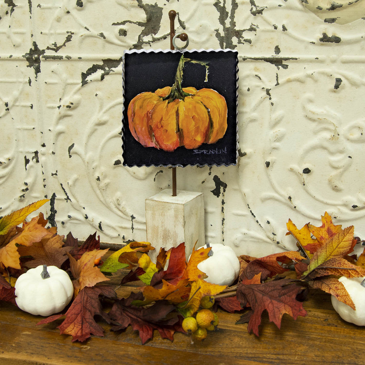 The Round Top Collection - Mini Orange Pumpkin Print