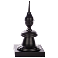 The Round Top Collection - Tall Black Metal Display Stand