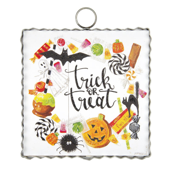 The Round Top Collection - Mini Trick or Treat Wreath Print